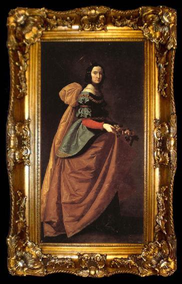 framed  Francisco de Zurbaran St.Elizabeth of Portugal, ta009-2